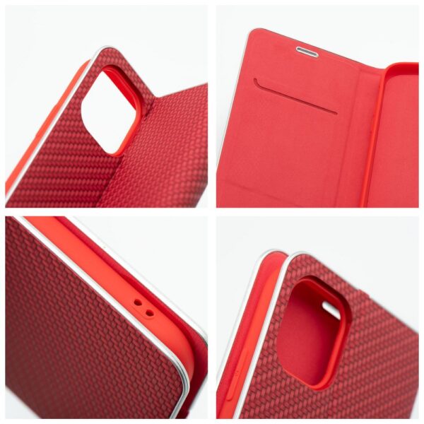 LUNA Book Carbon for IPHONE 17 Pro Max red