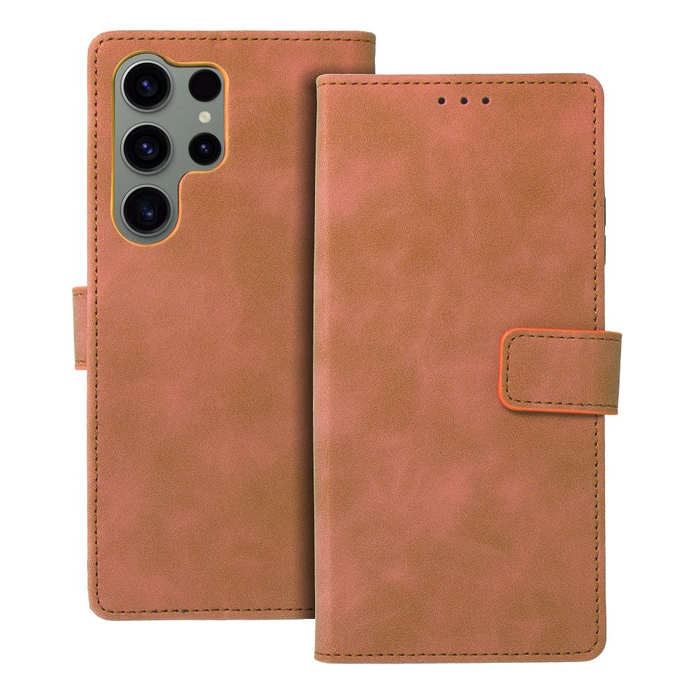 29cc14f357d4d3d853c6eb76c3971a77 TENDER Book Case for SAMSUNG S23 Ultra brown
