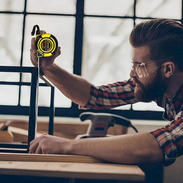 Measure steel tape 5 m x 25 mm with lock RC-K-1301 black yellow