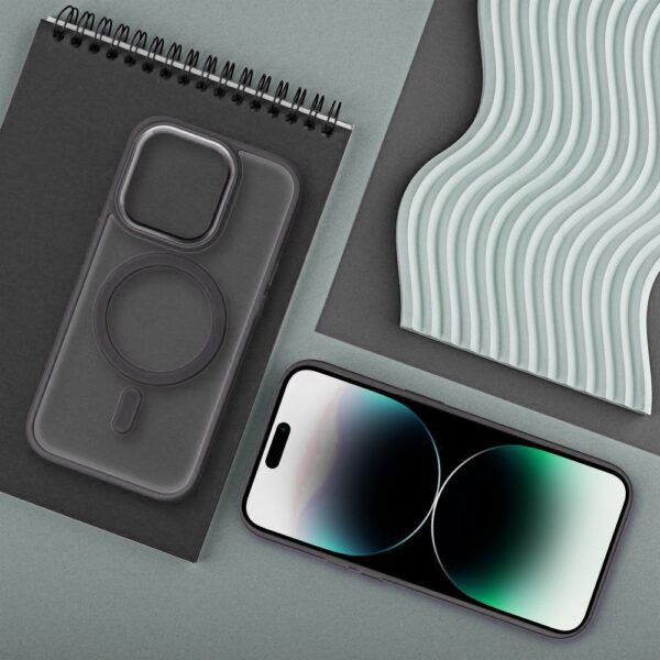 MATTE MAG COVER case compatible with MagSafe for IPHONE 17 Pro Max titanium