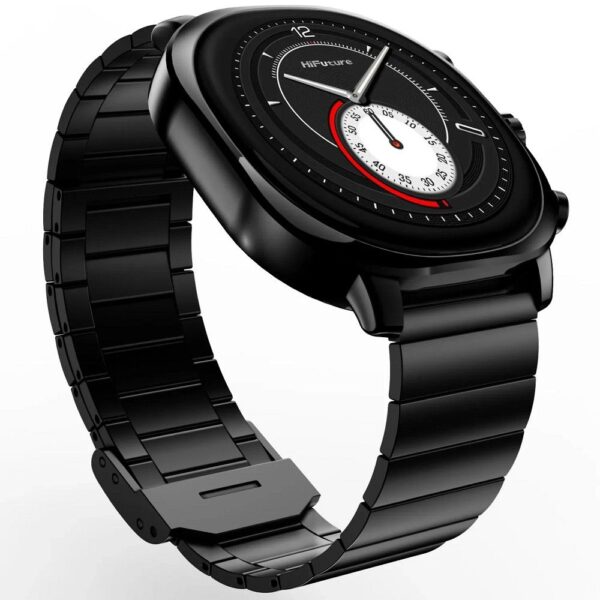 HIFUTURE stainless steel smartwatch with artificial intelligence AIX (OLED) (CORNING GLASS) black
