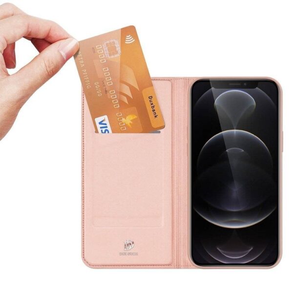 DUX DUCIS wallet case SKIN PRO for IPHONE 13 Pro Max rose