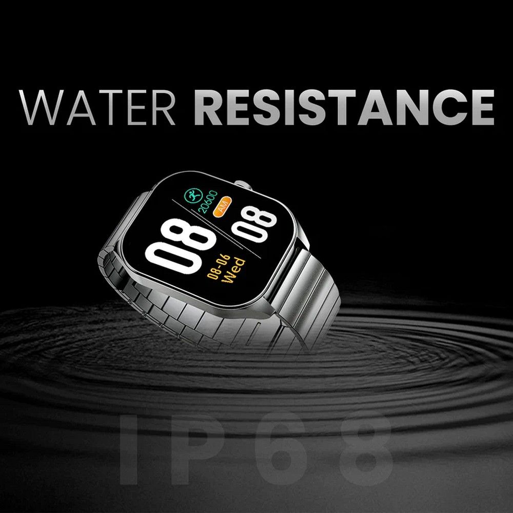 HIFUTURE stainless steel smartwatch with call function APEX (IP68) black