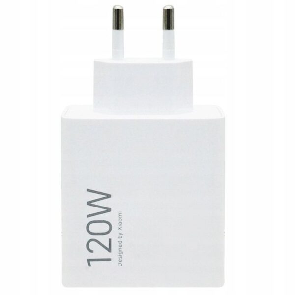XIAOMI original charger USB A QC3.0 3A 120W MDY-16-EN + data cable USB A to Type C 6A 1m white bulk