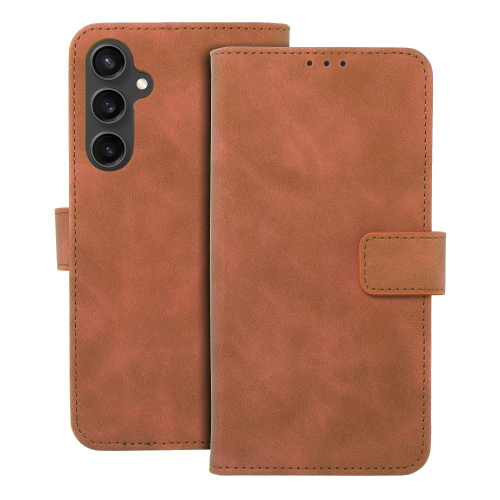 302eaf7a46d47445a2f6fd5faaae2f85 TENDER Book Case for SAMSUNG S23 FE brown