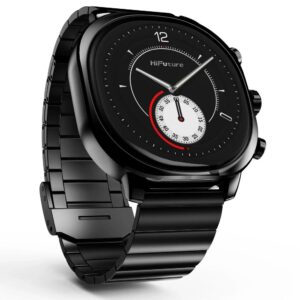 HIFUTURE stainless steel smartwatch with artificial intelligence AIX (OLED) (CORNING GLASS) black