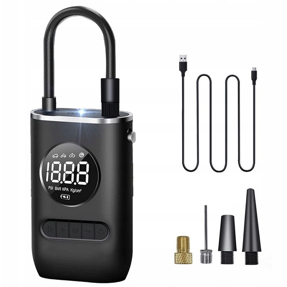 Wireless electric mini compressor / pump RC-K- black