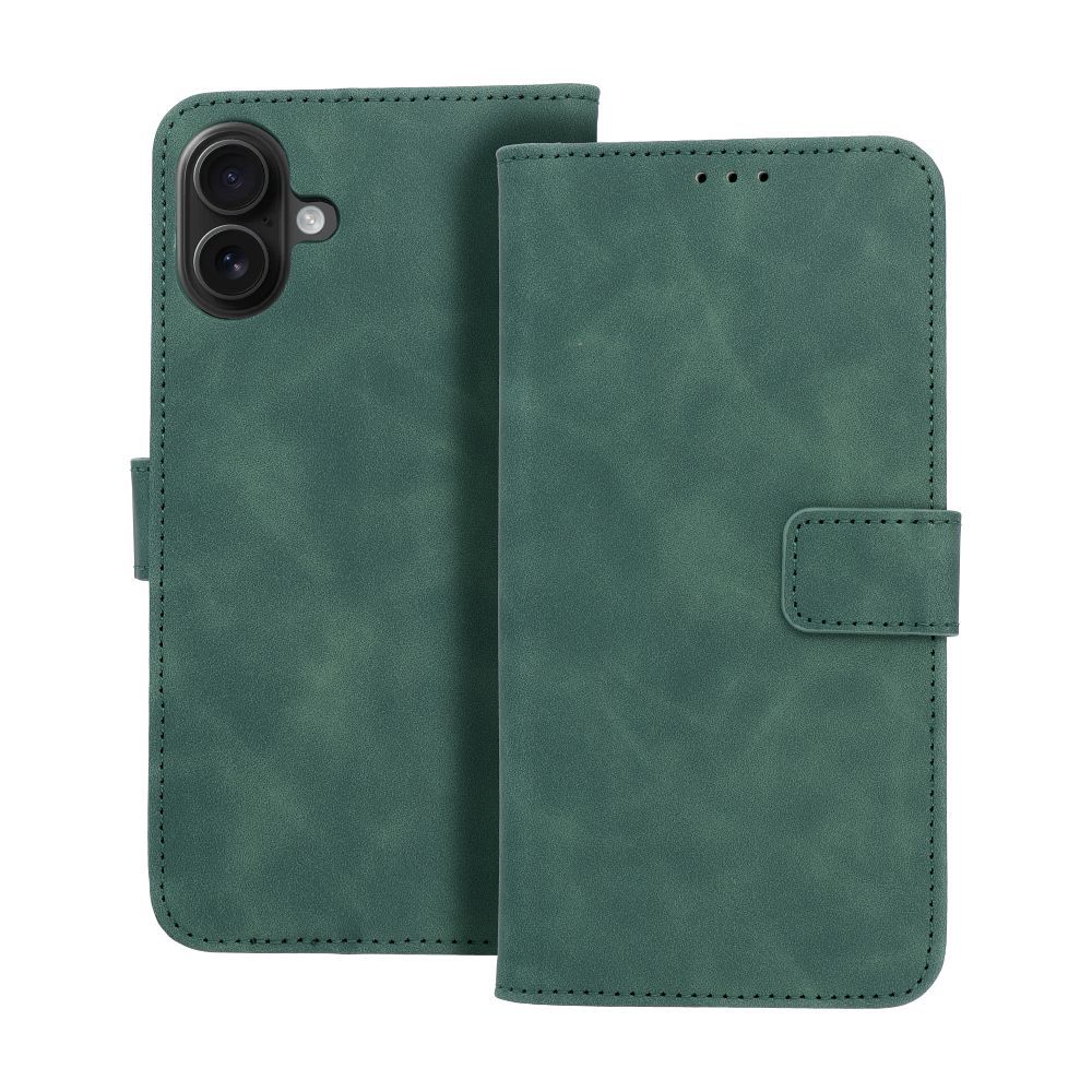 33cf1253cd0f4dd04c973ca0070f6b24 TENDER Book Case for IPHONE 16 Plus ( 6.7 green
