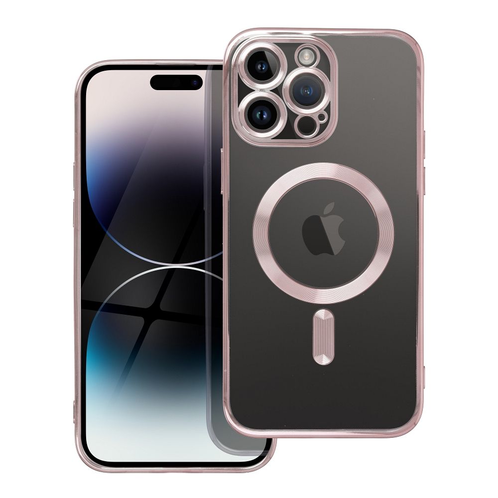 ELECTRO MAG COVER case compatible with MagSafe for IPHONE 17 Pro rose gold