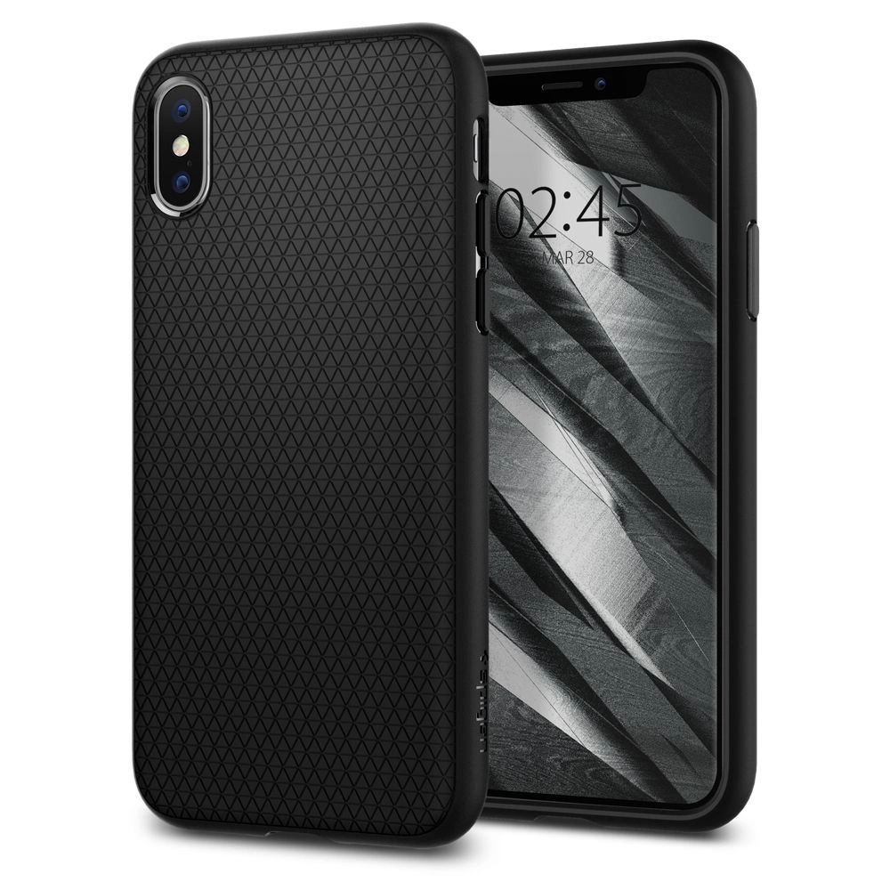 Spigen Liquid Air Case for iPhone X / XS - Matte Blackeng