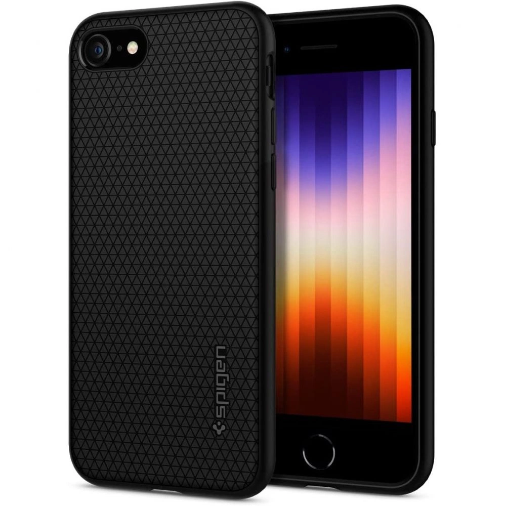 Spigen Liquid Air Case for iPhone 7 / 8 / SE 2020 / SE 2022 - Blackeng