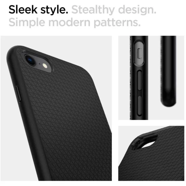 Spigen Liquid Air Case for iPhone 7 / 8 / SE 2020 / SE 2022 - Blackeng