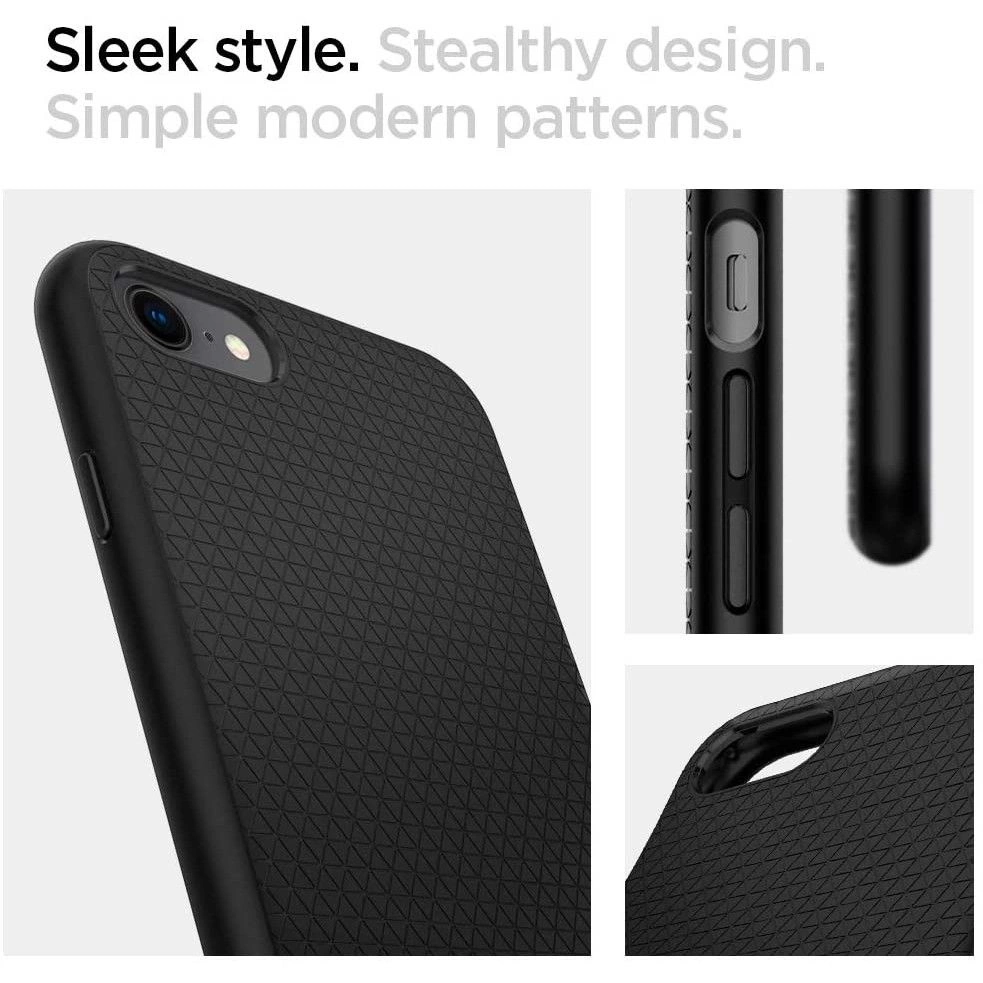 Spigen Liquid Air Case for iPhone 7 / 8 / SE 2020 / SE 2022 - Blackeng