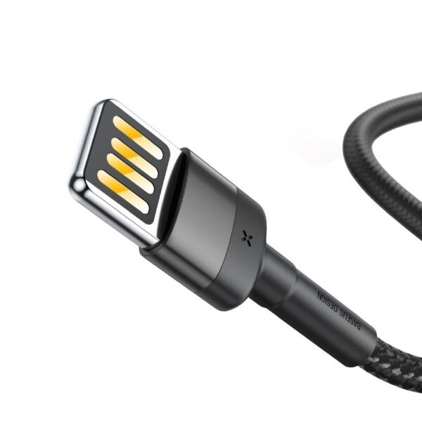 BASEUS cable USB A to Lightning 2,4A Cafule CALKLF-GG1 1 m black gray
