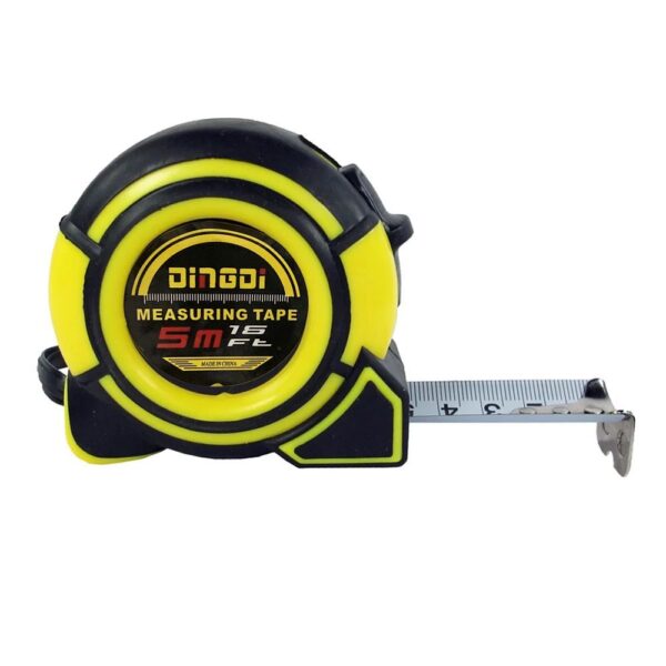 Measure steel tape 5 m x 25 mm with lock RC-K-1301 black yellow