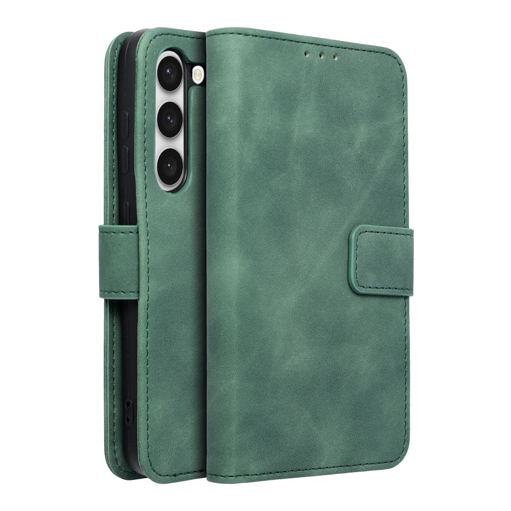 36673ae9a891b4e78ef7a8c58cd363ec TENDER Book Case for SAMSUNG S23 green