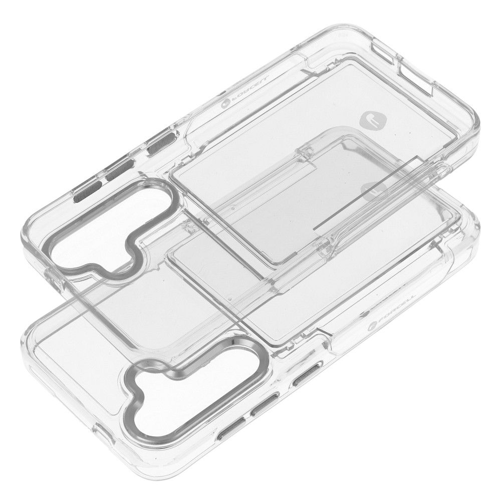 FORCELL F-PROTECT Crystal Pocket Case for SAMSUNG S24 transparent