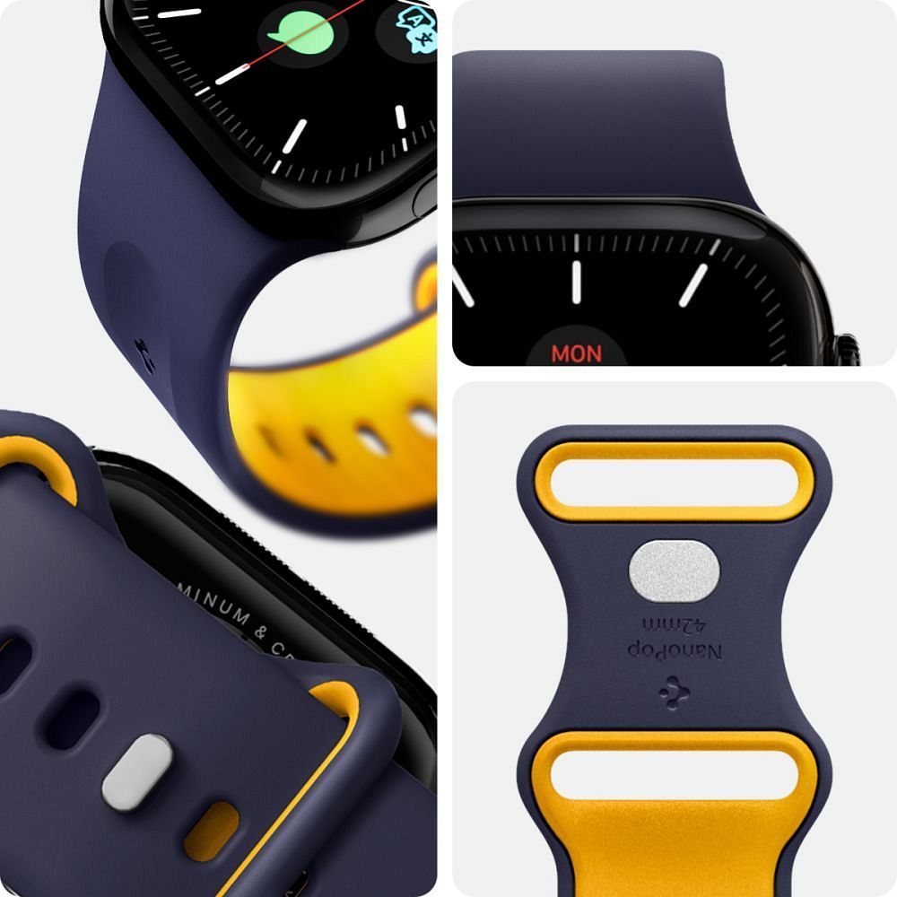 37dfc2e0badb0b16ae3eb29f7ee9a577 SPIGEN case NANO POP for APPLE Watch 6 / 7 / 8 / 9 / 10 / SE (40 / 41 / 42 mm) blueberry navy
