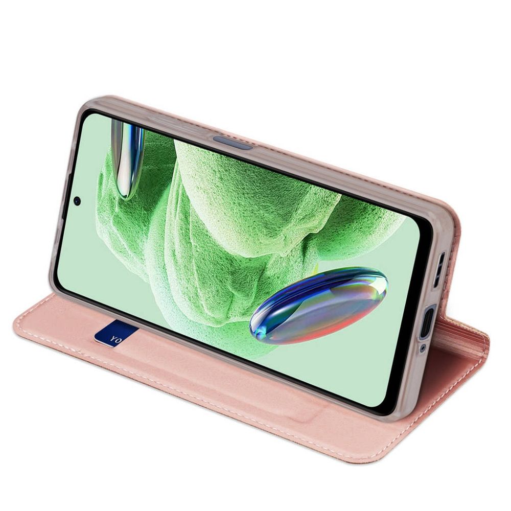 DUX DUCIS wallet case SKIN PRO for REDMI NOTE 12 5G rose