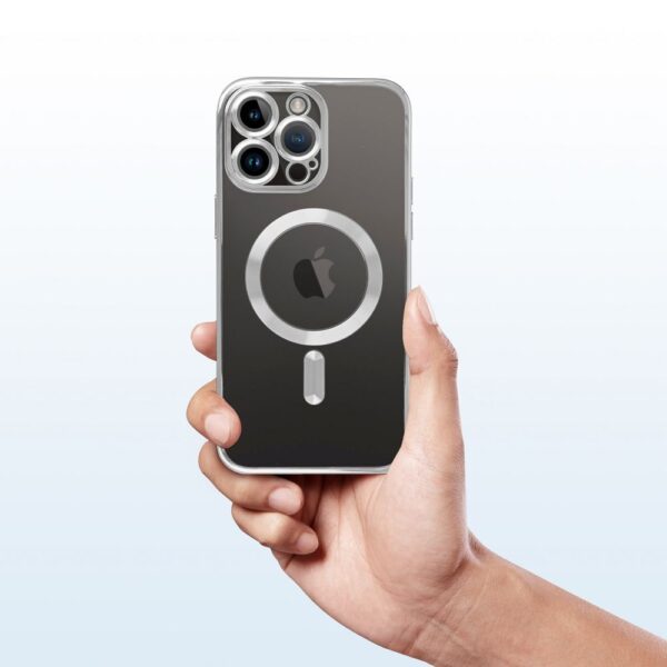 ELECTRO MAG COVER case compatible with MagSafe for IPHONE 17 Air silver