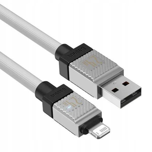 BASEUS cable USB A to Lightning 2,4A Coolplay CAKW000502 2 m white