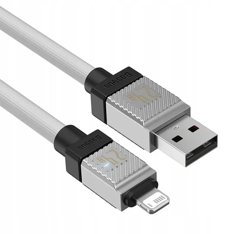 BASEUS cable USB A to Lightning 2,4A Coolplay CAKW000502 2 m white