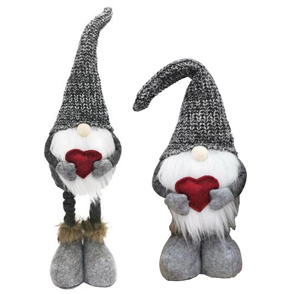 Christmas decoration elf on telescopic legs RC-K-1215 gray