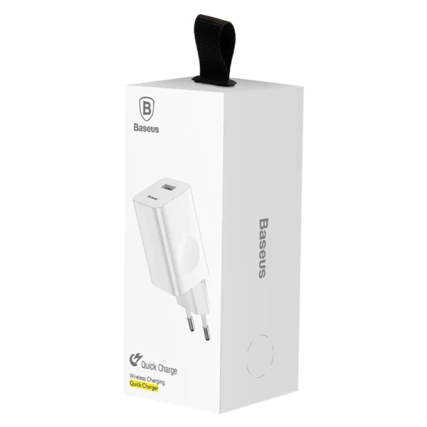 Baseus Charging Quick Charger CCALL-BX02 USB-A 24W QC 3.0 Network Charger - Whiteeng