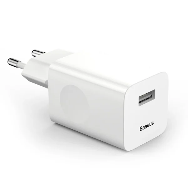 Baseus Charging Quick Charger CCALL-BX02 USB-A 24W QC 3.0 Network Charger - Whiteeng