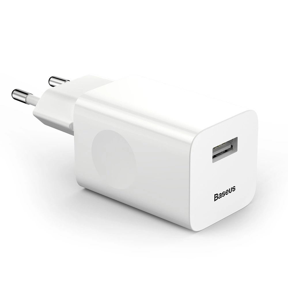 Baseus Charging Quick Charger CCALL-BX02 USB-A 24W QC 3.0 Network Charger - Whiteeng