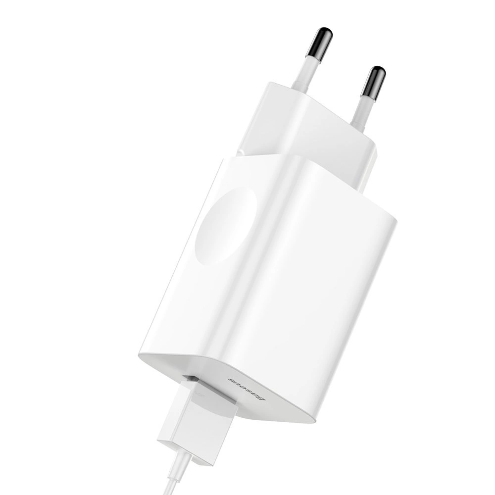 Baseus Charging Quick Charger CCALL-BX02 USB-A 24W QC 3.0 Network Charger - Whiteeng