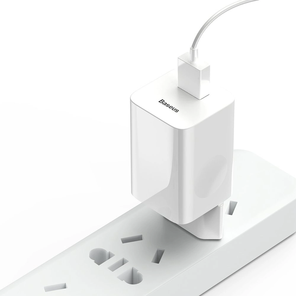 Baseus Charging Quick Charger CCALL-BX02 USB-A 24W QC 3.0 Network Charger - Whiteeng