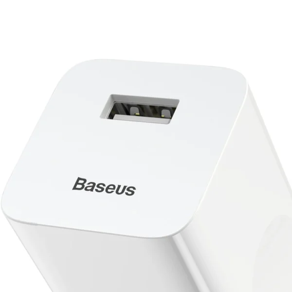 Baseus Charging Quick Charger CCALL-BX02 USB-A 24W QC 3.0 Network Charger - Whiteeng