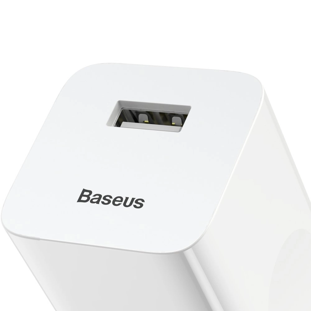 Baseus Charging Quick Charger CCALL-BX02 USB-A 24W QC 3.0 Network Charger - Whiteeng