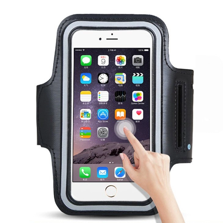 Universal Running Armband for 6" Smartphones blackeng