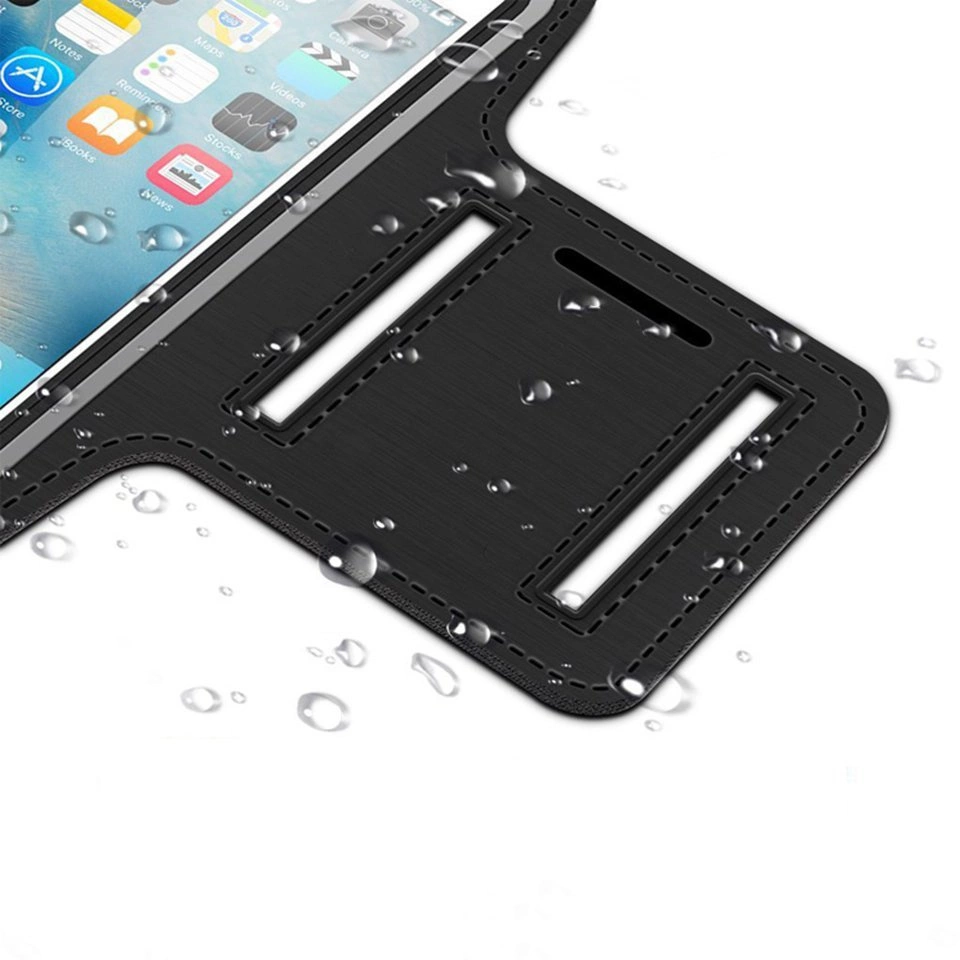 Universal Running Armband for 6" Smartphones blackeng