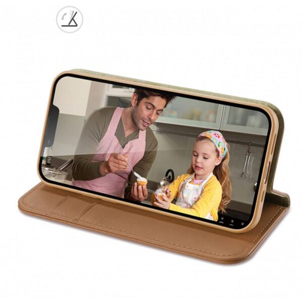 DUX DUCIS wallet case HIVO for IPHONE 15 Plus brown