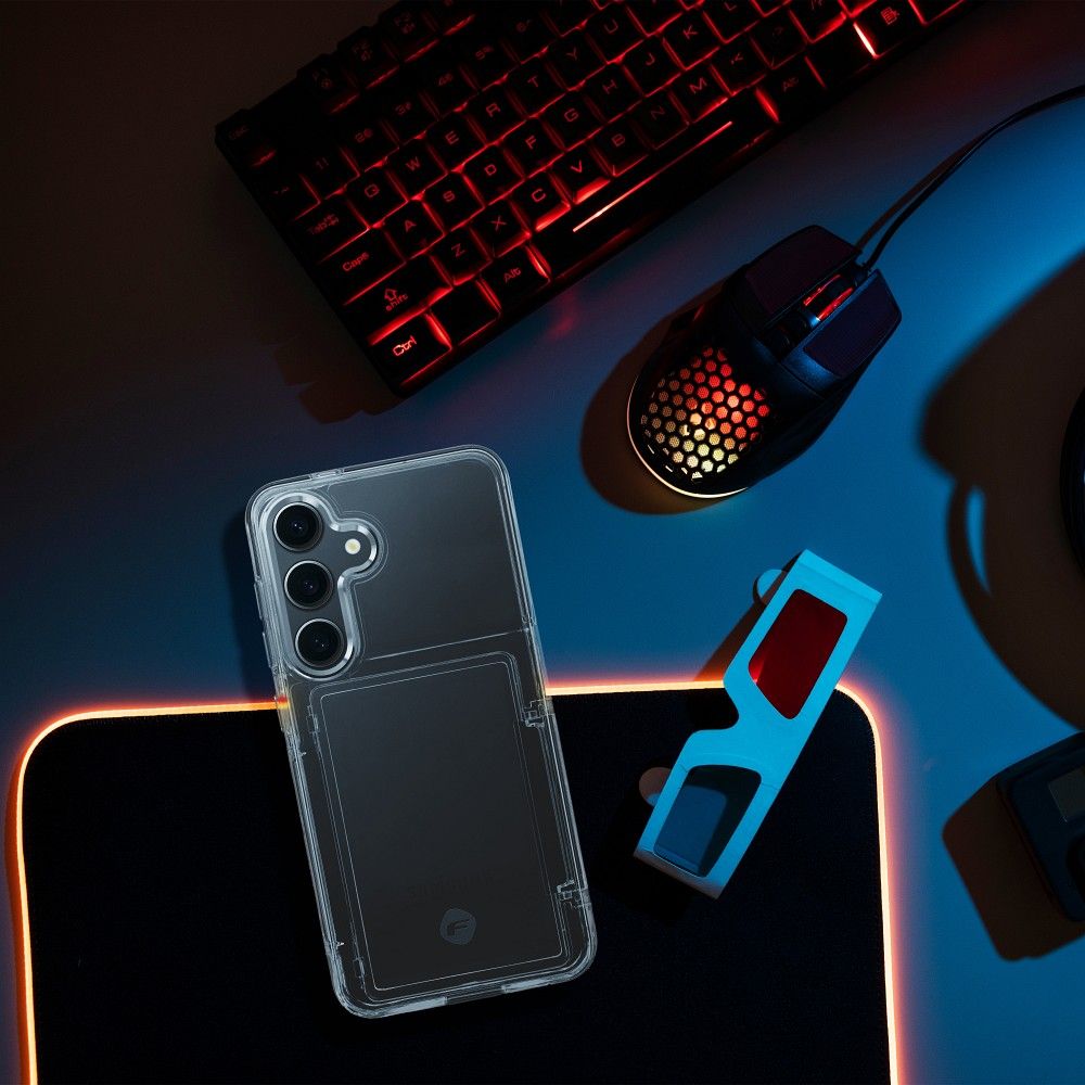 FORCELL F-PROTECT Crystal Pocket Case for SAMSUNG S24 transparent