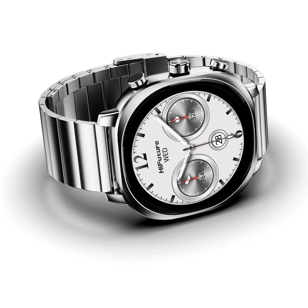 HIFUTURE stainless steel smartwatch with artificial intelligence AIX (OLED) (CORNING GLASS) silver