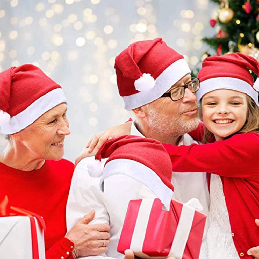 Santa Claus hat with pompom RC-K-296 red