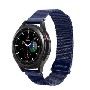 DUX DUCIS strap MILANESE stainless steel magnetic 22 mm blue