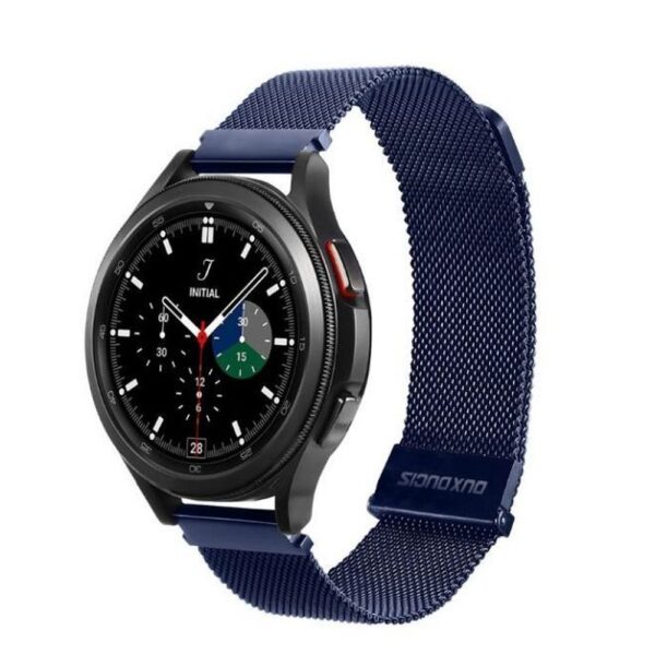 DUX DUCIS strap MILANESE stainless steel magnetic 22 mm blue