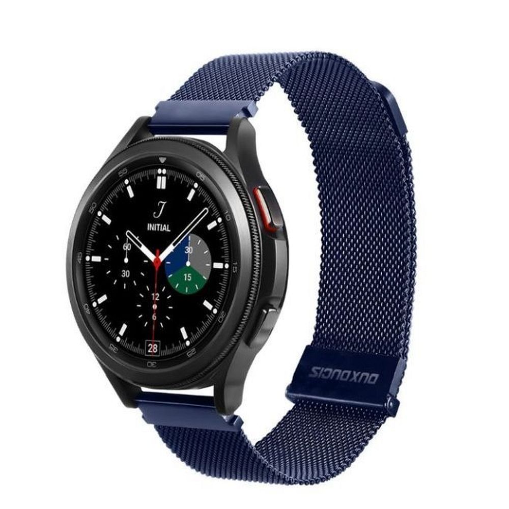 DUX DUCIS strap MILANESE stainless steel magnetic 22 mm blue