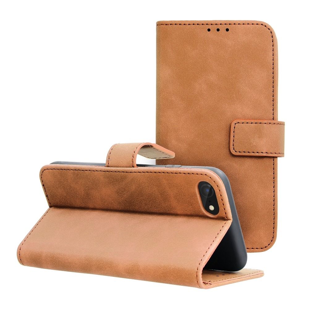 42452db8ae1857fde2bb2a025089901f TENDER Book Case for IPHONE 7 / 8 / SE 2020 / SE 2022 brown