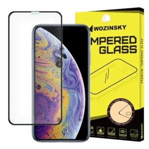 Wozinsky PRO+ Tempered Glass 5D Full Glue Super Tough Screen Protector Full Coveraged with Frame for iPhone 11 Pro / iPhone XS / iPhone X blackeng