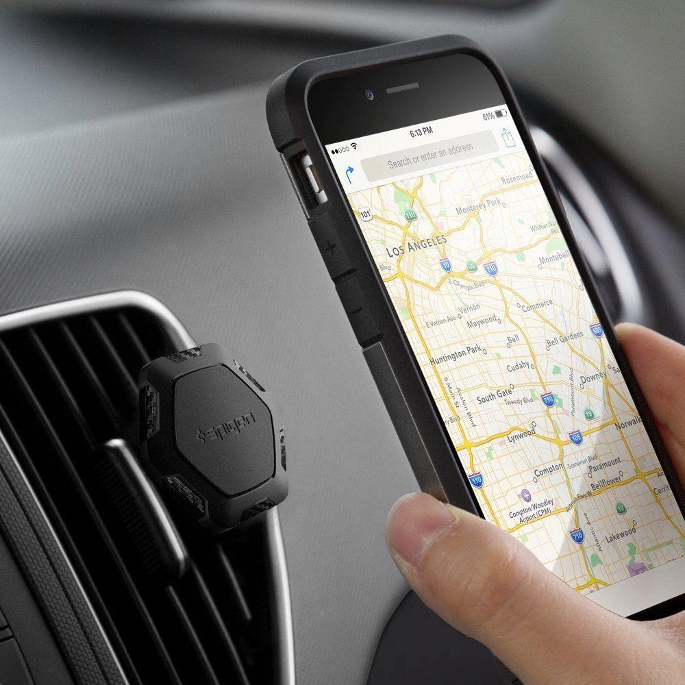 Spigen QS11 Magnetic Car Air Vent Phone Holder - Blackeng