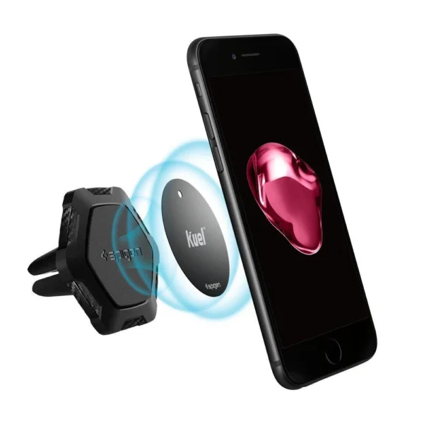 Spigen QS11 Magnetic Car Air Vent Phone Holder - Blackeng