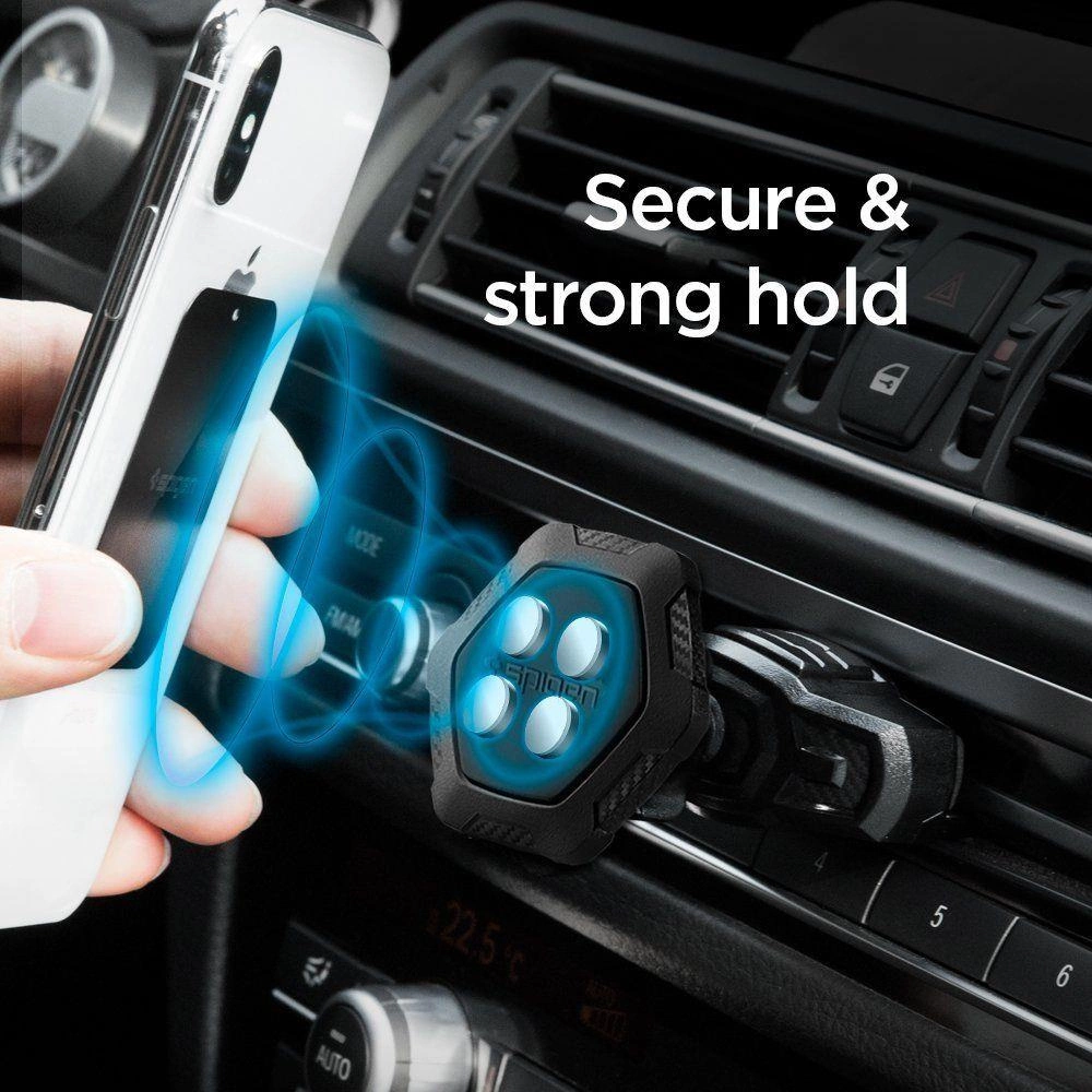 Spigen QS24 phone holder for CD slot in car magnetic - blackeng