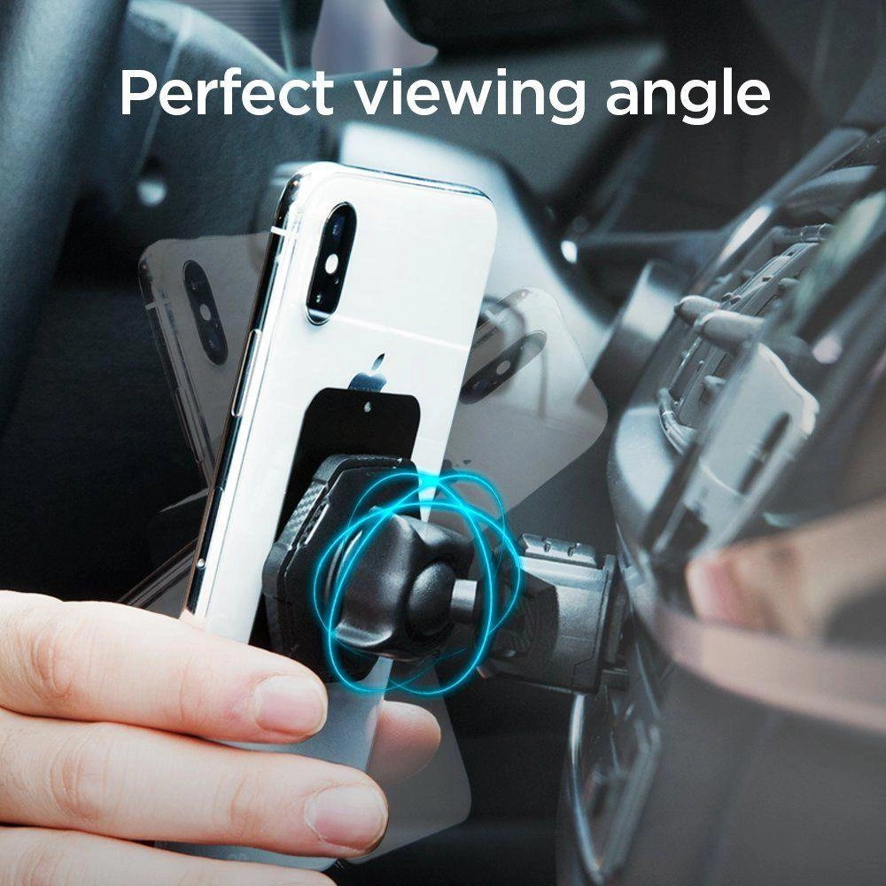 Spigen QS24 phone holder for CD slot in car magnetic - blackeng