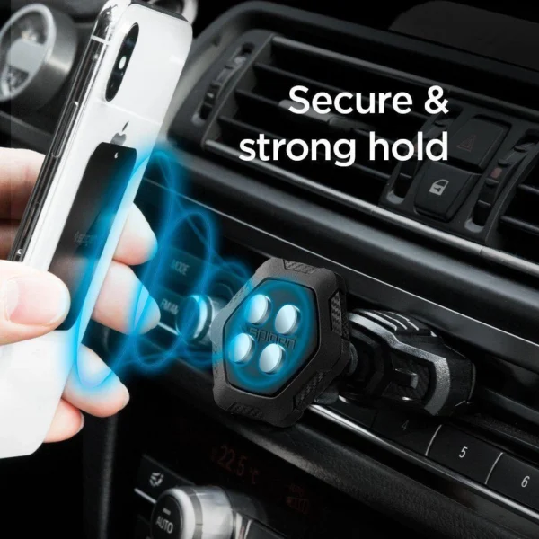 Spigen QS24 phone holder for CD slot in car magnetic - blackeng
